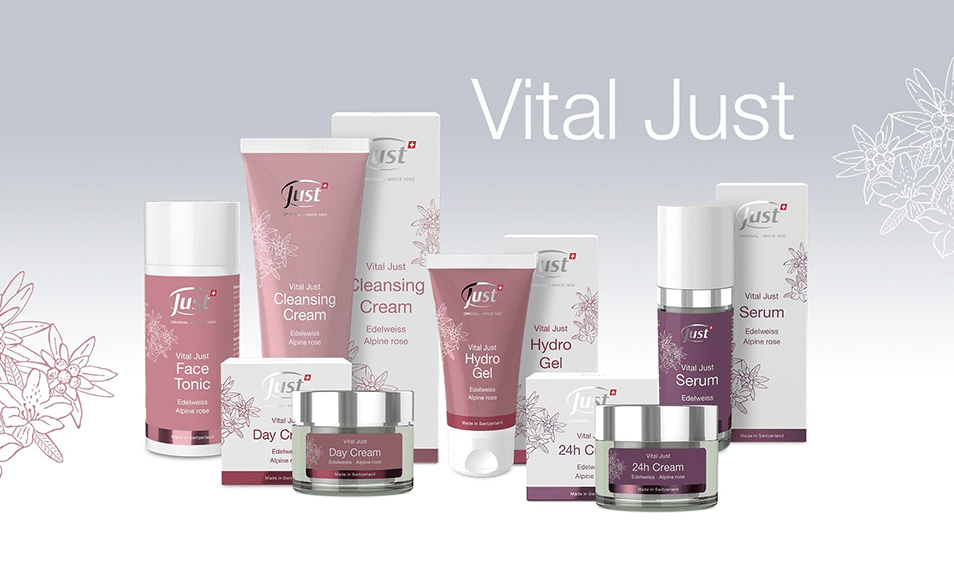 Concentrated botanical power against all signs of ageing - the Vital Just facial care line